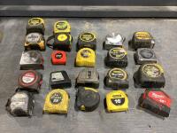 SHOP BOX OF MIXED MEASURE TAPES