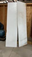 (2) PIECES 5/8&rdquo; PLYWOOD - PAINTED WHITE