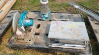 Cutoff Saw, dump Pump, and Beam Scale
