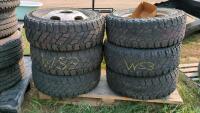 6 Cooper Construction Tires on Rims