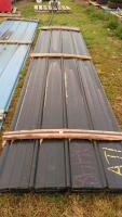 Pallet of Dark Brown Metal Siding