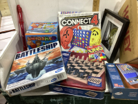 2 BOXES - GAMES AND KID AND ADULT BOOKS