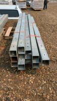 12 pieces of 5" square tubing