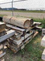 PALLET OF MIXED LUMBER 4FT-6FT & LOGS 4FT