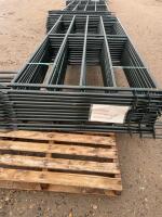 Stack of 13 new steel panels/bidding per panel