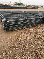 Stack of 12 new wire mesh panels/bidding per panel