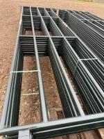Bundle of 12 new 16&rsquo; steel panels/bidding per panel