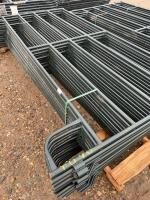 Stack of 13 steel panels/bidding per panel