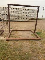 Steel pipe oiler frame