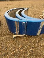 Four fibreglass truck fenders
