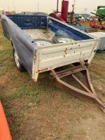 Small truck box trailer, and two extra tires and rims