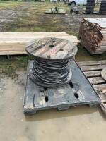 Partial spool of new electrical wire