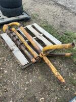 Three point post hole auger