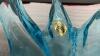BLUE &ldquo;CHANTLILI&rdquo; CANADA GLASS VASE/DECOR PIECE - 3