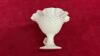 WHITE FENTON FLUTED PEDESTAL BOWL - HOBNAIL PATTERN - 4