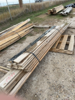 Lengths of one by six fence board