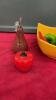 GLASS FRUIT BOWL WITH BRIGHT ARRAY - 3