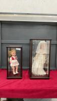 (2) VINTAGE DOLLS IN CASES - BRIDAL DOLL & DOLLY