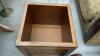 SQUARE ROLLING STORAGE OTTOMAN W/ CUSHIONED TOP - 2