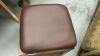 SQUARE ROLLING STORAGE OTTOMAN W/ CUSHIONED TOP - 4