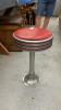 RETRO STOOL - METAL BASE W/ CUSHIONED TOP