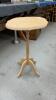 UNFINISHED WOODEN FLIP TOP SIDE TABLE