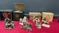 COLLECTION OF BOYDS BEARS, YESTERDAY CHILD & SHOEBOX BEAR ORNAMENTS