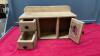 TABLETOP WOODEN SHELF W/ (2) SMALL DRAWERS, DOOR & A CUBBY - 3