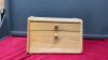 WOODEN BREAD BOX