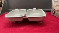 HOMETRENDS DOUBLE BUFFET SERVER