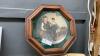 BOX OF MISC DECOR ITEMS - CANDLES & HOLDERS, PHOTO STORAGE BOX, A FEW PICTURES - 7