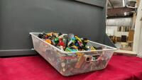 WIRE BASKET FILLED W/ LEGO & A &ldquo;AWESOME IDEAS&rsquo; BOOK