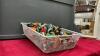 WIRE BASKET FILLED W/ LEGO & A &ldquo;AWESOME IDEAS&rsquo; BOOK