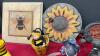 BOX OF DECOR - SUNFLOWER, BEE MOTIFF, MOON, GARGOYLES ETC - 4
