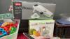 (2) BOXES W/ KITCHEN ITEMS - COOKIE CUTTERS, SPIRALIZER, MANDOLIN, BBQ UTENSILS ETC - 3