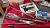 (2) BOXES W/ KITCHEN ITEMS - COOKIE CUTTERS, SPIRALIZER, MANDOLIN, BBQ UTENSILS ETC - 6