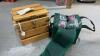 WOOD BOX W/ BOCCE BALL GAME
