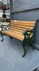 VERY SMALL PARK BENCH - DOLL SIZE - 2