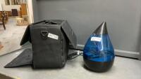 CRANE HUMIDIFIER & WHEELED COMPUTER/OFFICE BAG