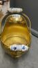 BRASS ASH BUCKET W/ SMALL BROOM & SHOVEL, WOOD MATCH HOLDER + A BOOT JACK - 5