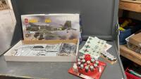 &ldquo;AIRFIX&rdquo; JUNKERS JU87B-2 STUKA MODEL AIRPLANE KIT AND EXTRA PAINT