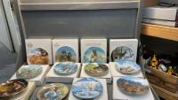 (10) WILDLIFE COLLECTOR PLATES, (2) NORMAN ROCKEWELL & LITTLE BOY BLUE