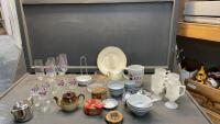 BOX W/ ASSORTED GLASSWARE