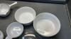 CORNINGWARE CASSEROLE SET & A SMALL ANCHOR HOCKING CASSEROLE - 5