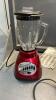 OSTER BLENDER, HAMILTON BEACH DOUBLE HAMBURGER COOKER, COFFEE GRINDER, (2) PYREX MEASURING CUPS - 6
