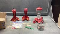 FLAT W/ HUMMINGBIRD FEEDERS