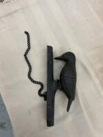 CAST WOODPECKER DOOR KNOCKER