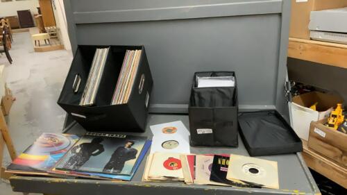 (2) CONTAINERS W/RECORDS - 33&rsquo;S & 45&rsquo;S