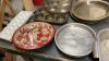 BOX W/ MISC KITCHEN ITEMS - TUPPERWARE CONTAINERS, BAKING PANS, THERMOS - 4