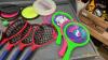 LIDDED TOTE W/ SPORTS EQUIPMENT/TOYS - 4